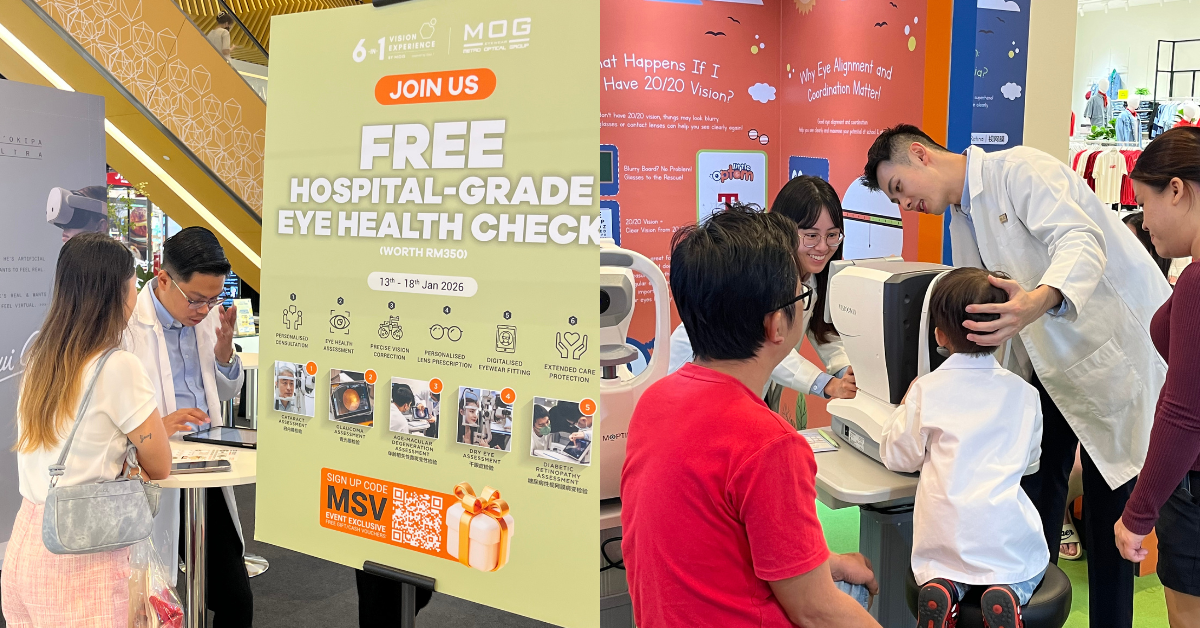 MOG is offering free hospital-grade eye screenings at Sunway Velocity Mall until Jan 18