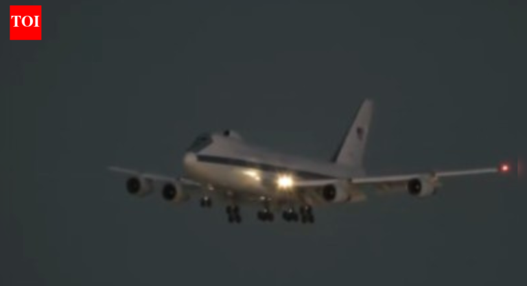 US Doomsday nuclear plane spotted for first time in 51 years, what makes this aircraft so important? | – The Times of India