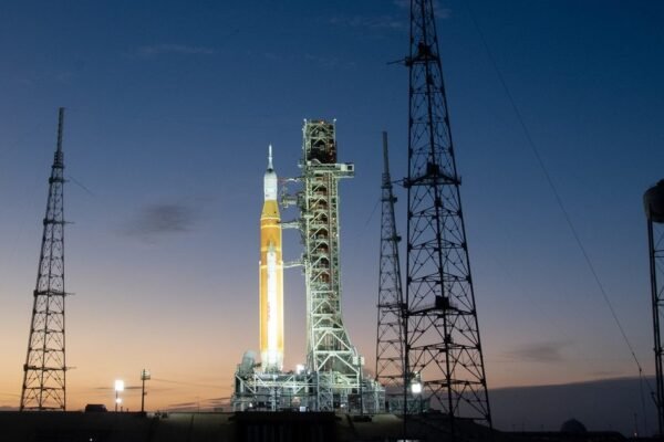 NASA’s mega moon rocket has arrived at the launchpad. What’s next?