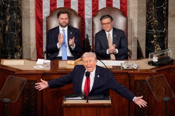 Trump gives his most unhinged State of the Union speech yet