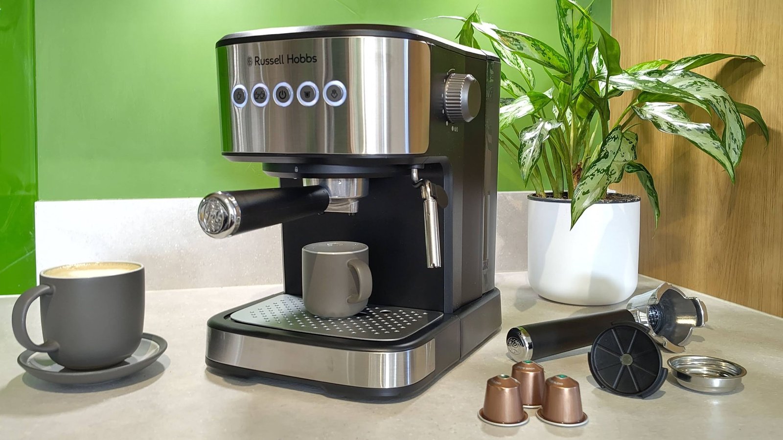 ‘An espresso machine with a dairy intolerance’ — this tiny Russell Hobbs espresso machine brews good coffee, but is a let-down for latte lovers