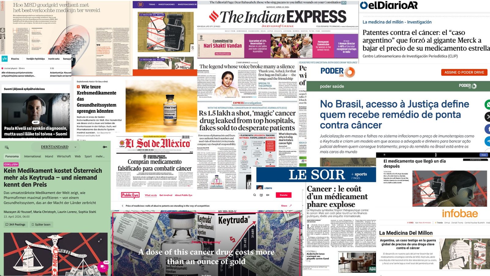 A ‘burgeoning black market’, inflated dosing and the over-judicialization of health care: reporters around the world tell stories about Keytruda