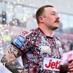 Josh Charnley runs out for Leigh Leopards on his 400th career appearance