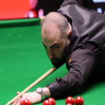 Hossein Vafaei takes a shot