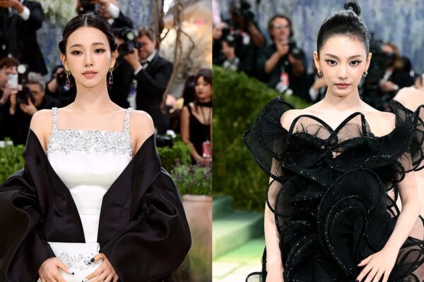 Karina and Ningning at the 2026 Met Gala.