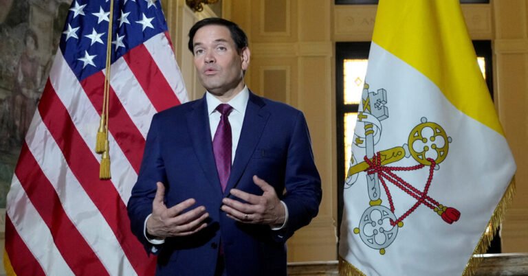Rubio to Visit Rome After Trump’s Feud With the Pope and Meloni