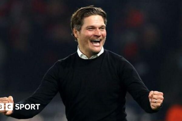 Coach Edin Terzic smiles after his Borussia Dortmund knock Paris St-Germain out of the Champions League in 2024
