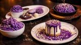Filipino restaurant Kasa and Kin in Soho, London, offers a selection of drinks and desserts made with ube, a root vegetable from the Philippines which has seen a surge in demand from younger consumers due to its vibrant color and sweet taste.