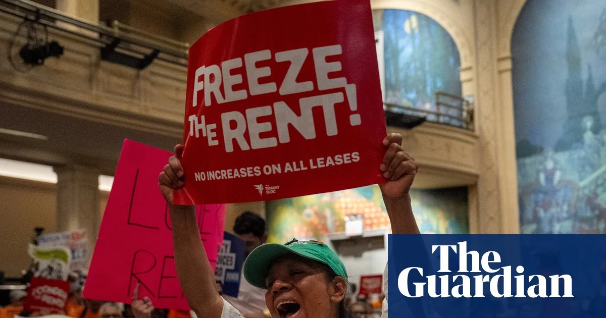New York City will freeze rent for 1m apartments in big victory for Mamdani