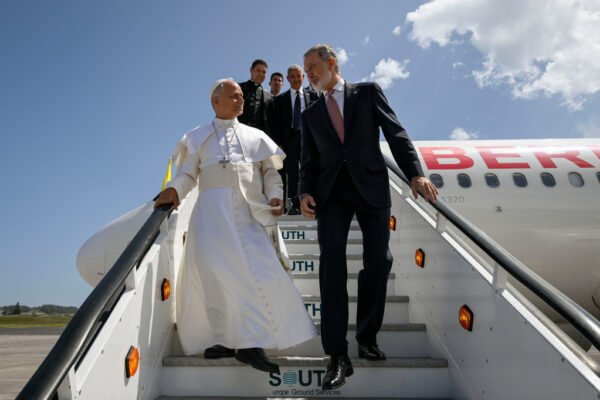 Pope Leo XIV’s flight home from Spain was grounded so the king came to his aid