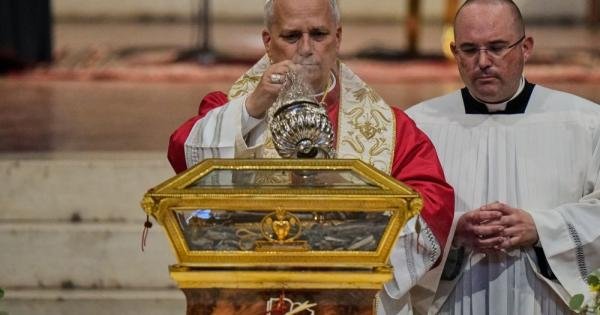 Pope Leo prays at relics of St. Augustine, then visits Mother Cabrini's birthplace