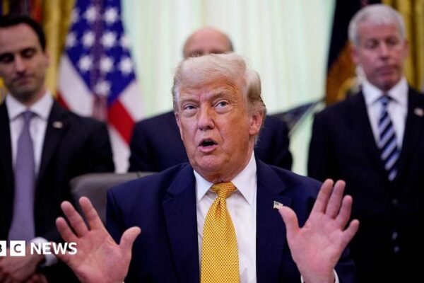 Trump threatens 100% tariff on European nations over tech tax