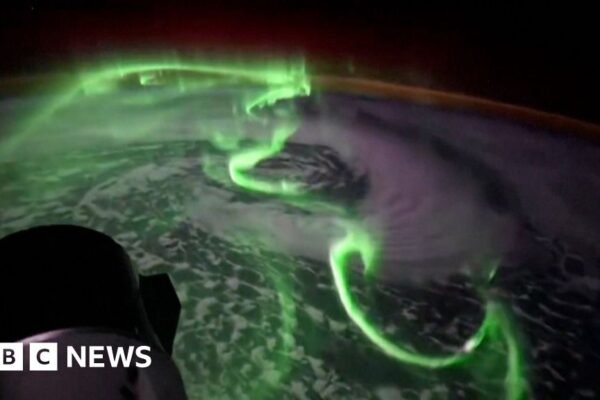 Watch: Southern Lights timelapse filmed from space