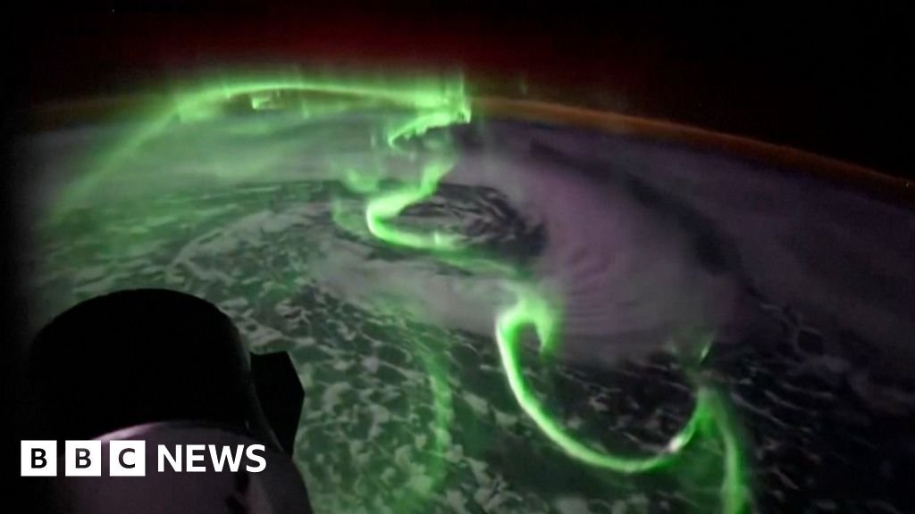 Watch: Southern Lights timelapse filmed from space