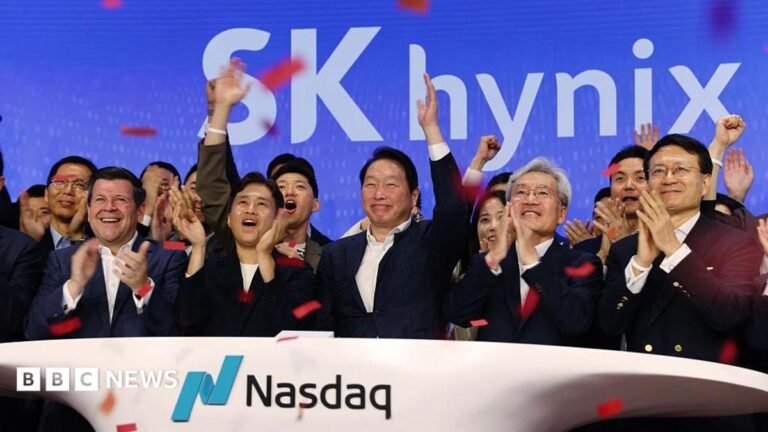 Chip giant SK Hynix raises .5bn as shares surge in bumper US listing