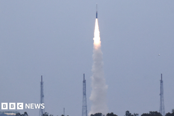Indian space startup Skyroot Aerospace launches its Vikram-1 rocket from the Satish Dhawan Space Centre in Sriharikota, Andhra Pradesh, 18 July 2026