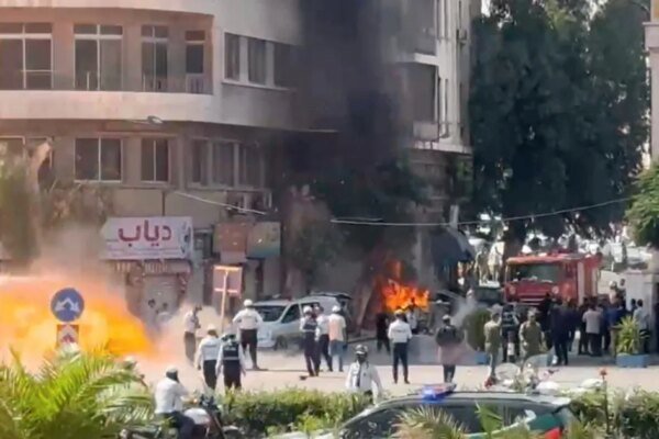 Explosions heard in Syria’s Damascus during French President Macron’s visit