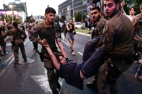 Israel arrests nine at Tel Aviv protest against West Bank settler violence