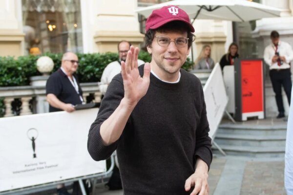 Jesse Eisenberg arrives at the Karlovy Vary International Film Festival 2026