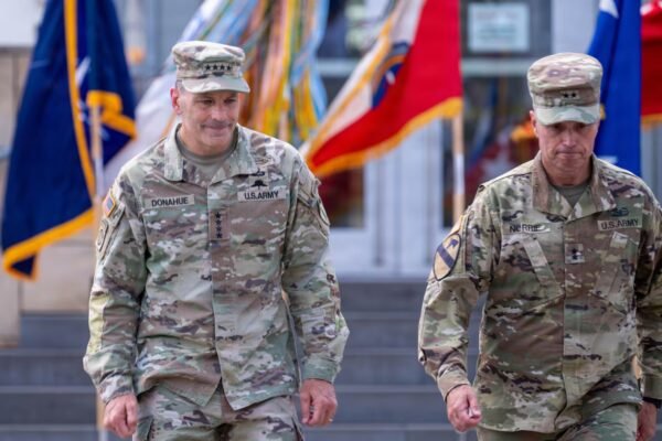 Kyiv military chief salutes outgoing US Army commander as war rages in Ukraine