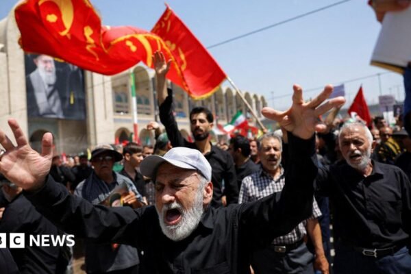 Large crowds gather in Tehran on first day of Ayatollah Khamenei's funeral
