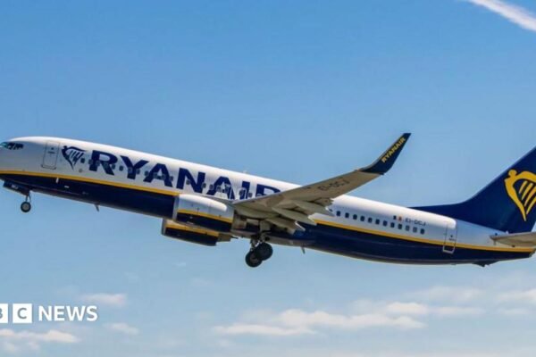 Man nearly sucked out of window mid-air on Ryanair plane, passengers say