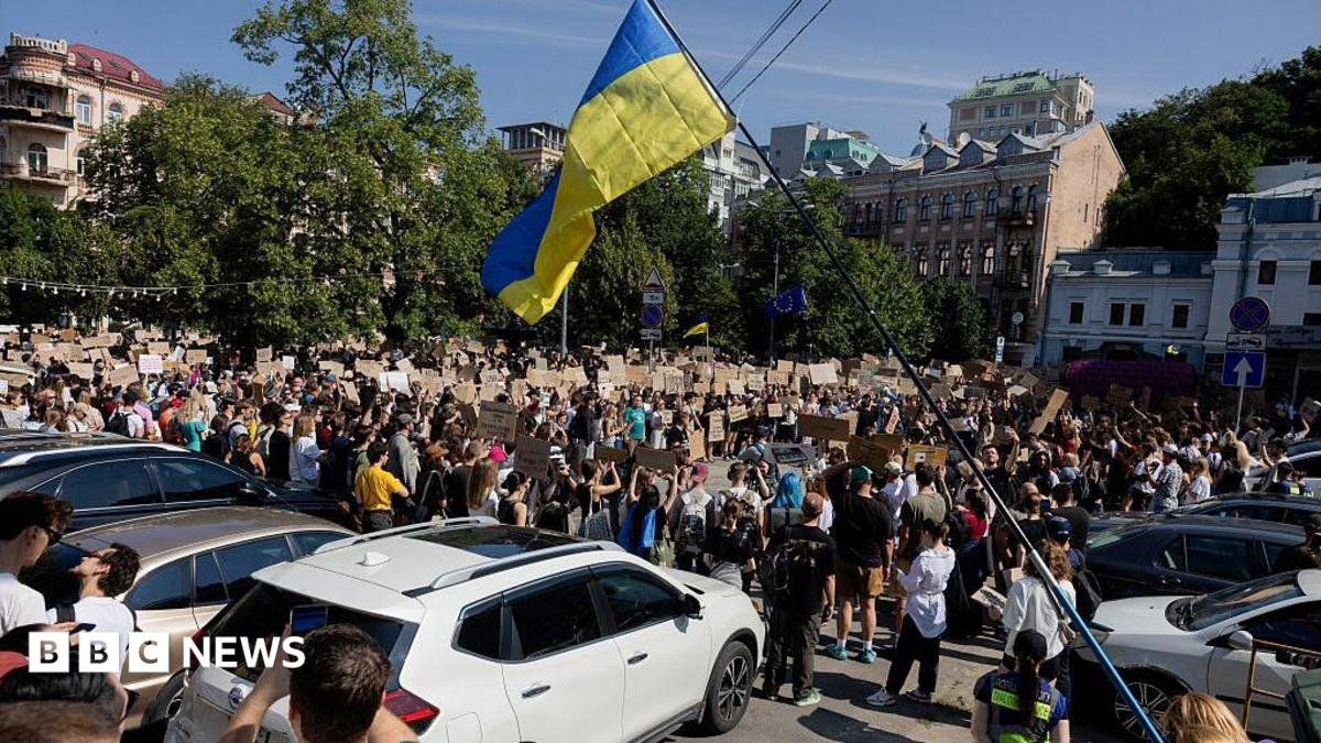 Protest in central Kyiv