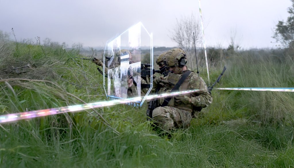 Keeping forces connected in the field requires communications that can work with other members of military coalitions. (Photo illustration provided by Rafael.)