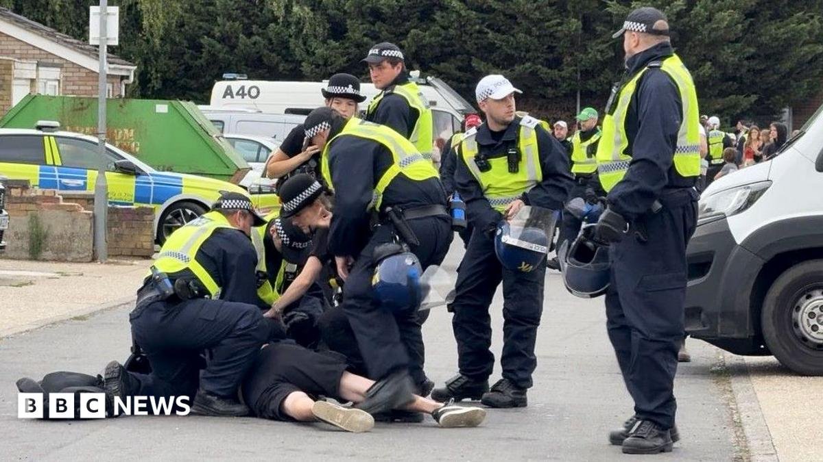 Arrests in Norfolk town as disorder continues for third night