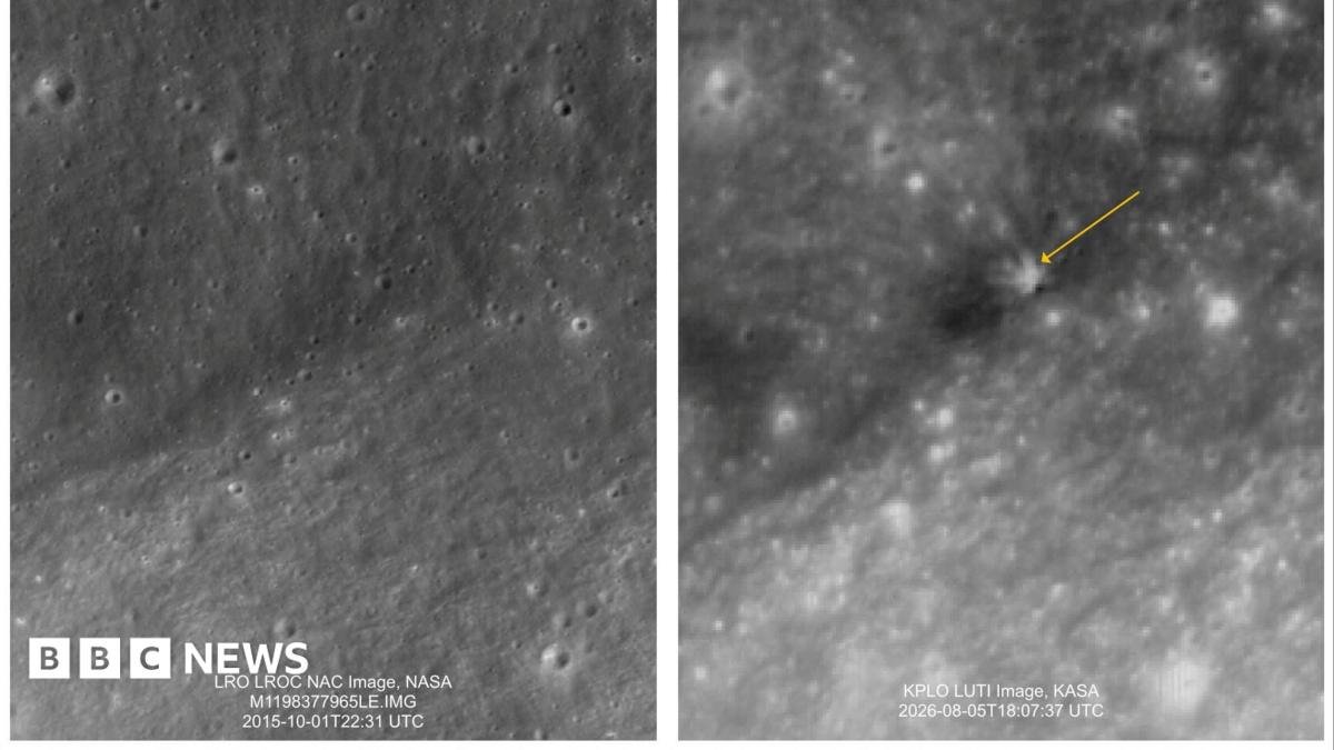 South Korea space agency shares Moon images after SpaceX rocket debris crash