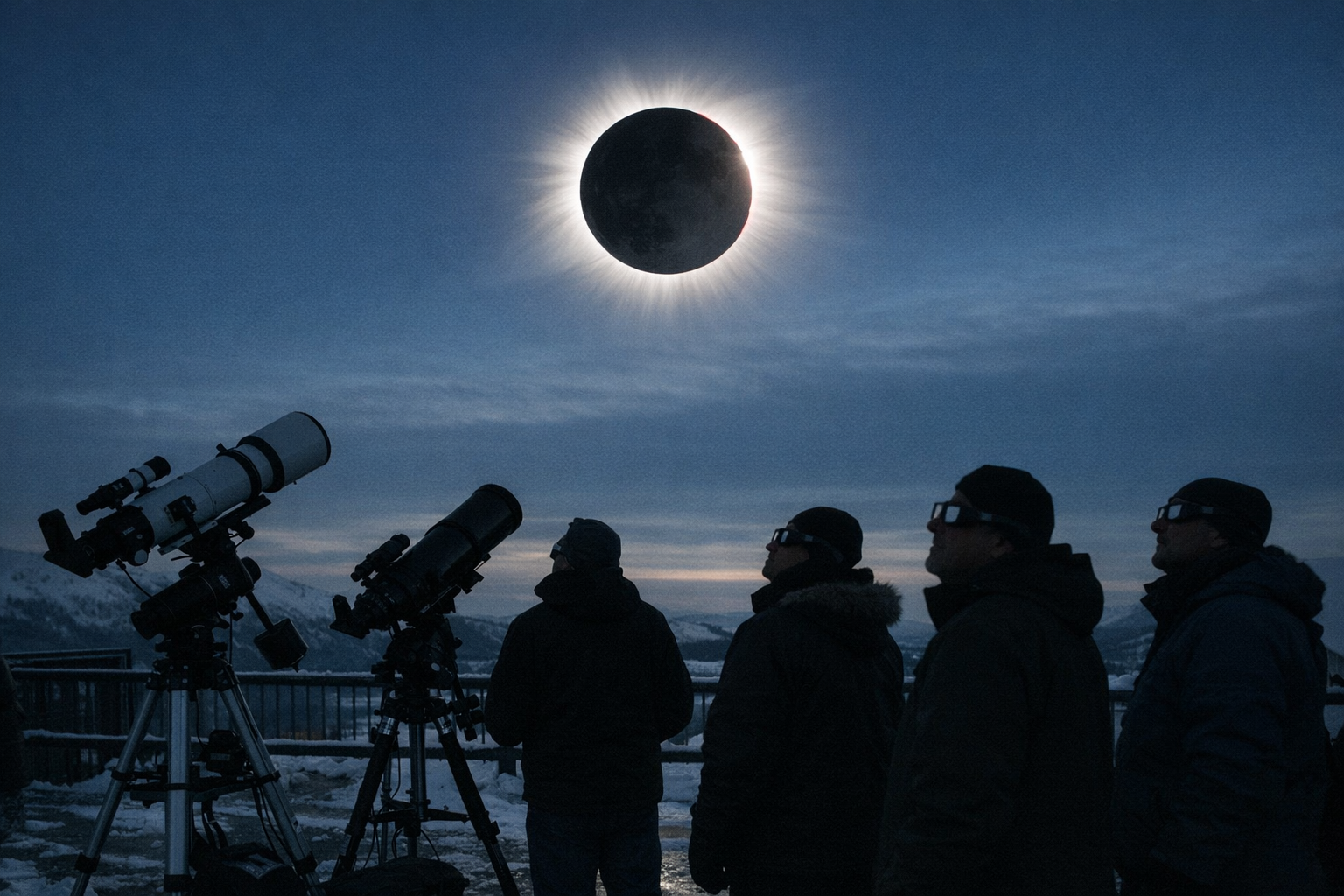 Millions in Europe Observe Total Solar Eclipse Crossing Greenland, Iceland and Spain