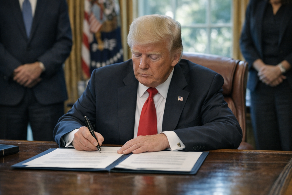 Trump signs short-term funding measure to stave off federal shutdown