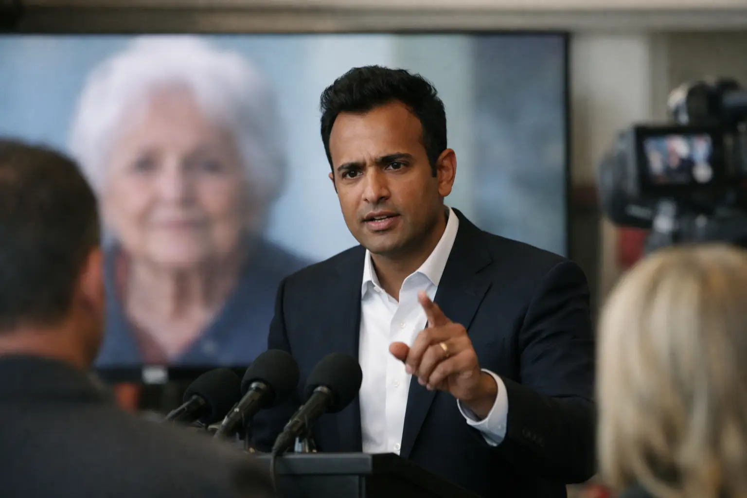 Ramaswamy Admits Campaign Produced Attack Ad Featuring Opponent’s Mother