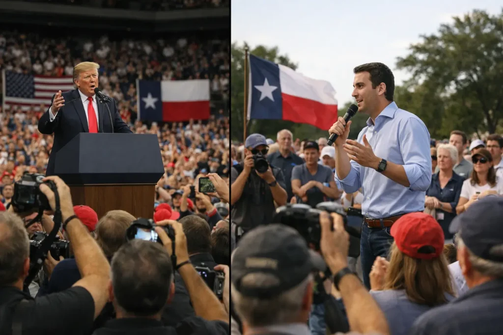 Trump and Talarico sharpen rival messages in Texas rallies