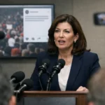 Hochul Rebukes Nicki Minaj as Trump Rallies Enter New York’s Political Conversation