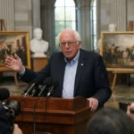 Sanders lends political weight to Pope Leo’s plea to preserve human-made art