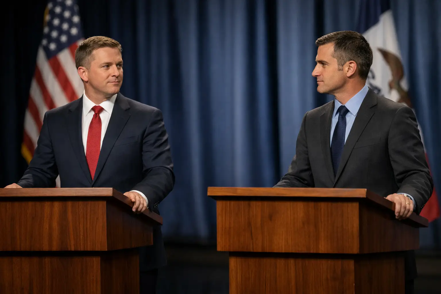 Contentious Iowa Governor Debate Highlights Key Fault Lines