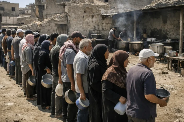 A year after the ceasefire, Gaza families still queue for food