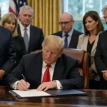 Trump Signs Order to Waive Newly Enacted Russia Sanctions, Delaying Enforcement