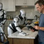 I spent an afternoon with two humanoid housekeepers — here’s what they actually did