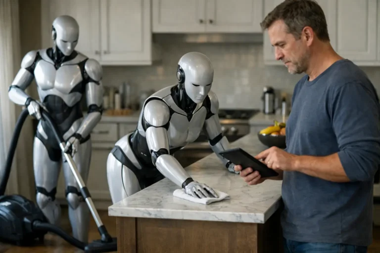 I spent an afternoon with two humanoid housekeepers — here’s what they actually did